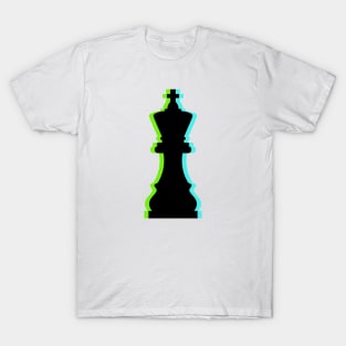 Trippy King Piece (Neon Green And Neon Blue) T-Shirt